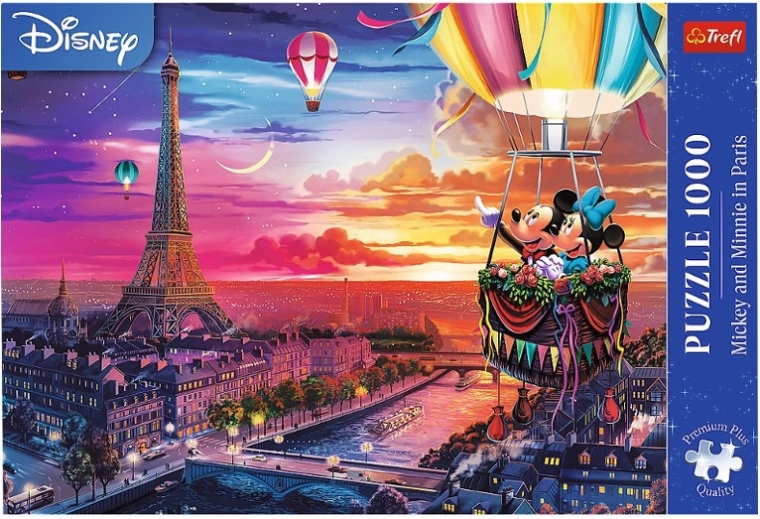 Puzzle 1000 Premium Plus – MICKEY OG MINNIE I PARIS