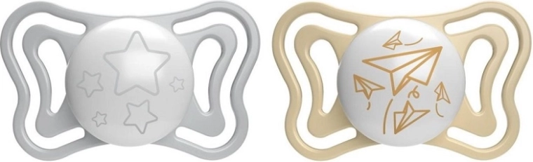 Chicco Physio Light nat-silikonesut 6–16 måneder, 2 stk.