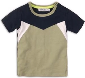 Dirkje børne-T-shirt med korte ærmer tropical toucan do it grøn-marineblå