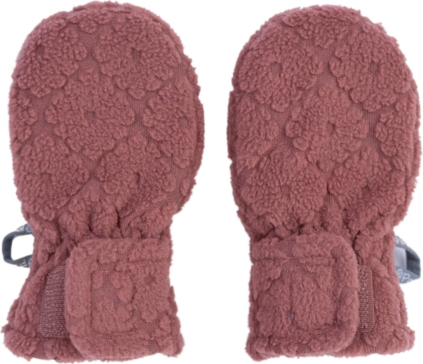 Lodger børnevanter uden tommelfinger Mittens Folklore Fleece rosewood