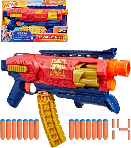 Hasbro Nerf Loadout Shadowspeed Recon-blaster med 14 pile N1