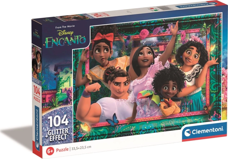 Glitrende puslespil Disney Encanto 104 brikker