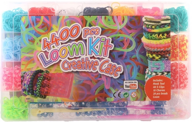Mega sæt loom elastikker 4400 stk.