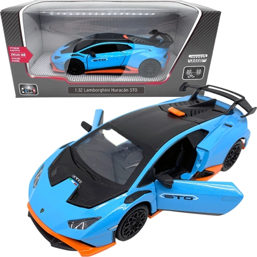 Metalmodel 1:32 LAMBORGHINI HURACÁN STO blå