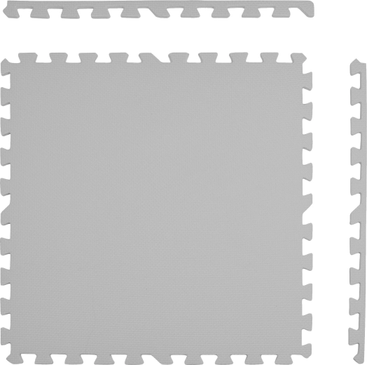 Modulært puslespil 60 × 60 cm med kanter