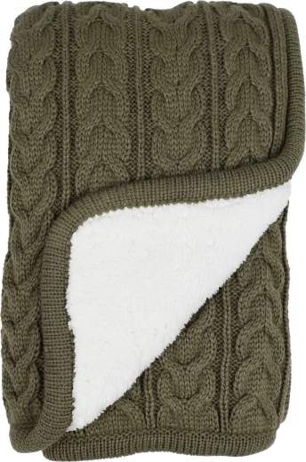 Vinter & Bloom tæppe cuddly dusty olive