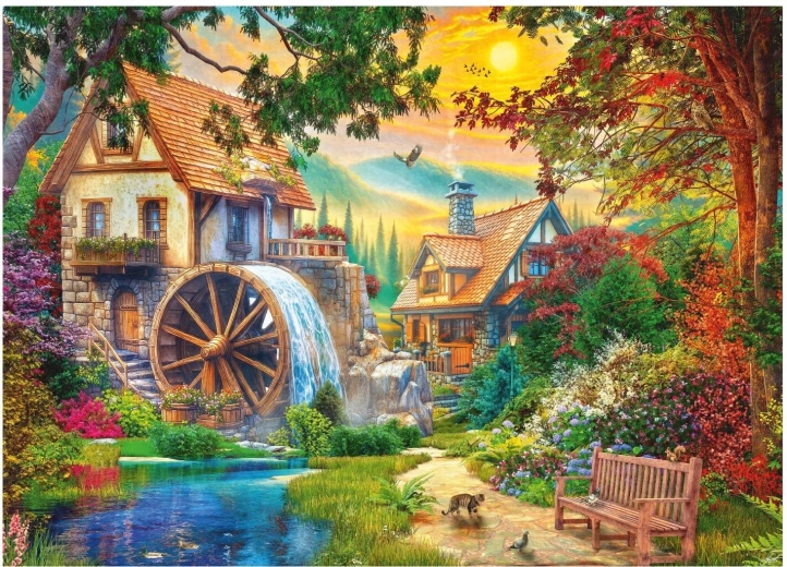 Puzzle DINO Malerisk mølle 3000 brikker
