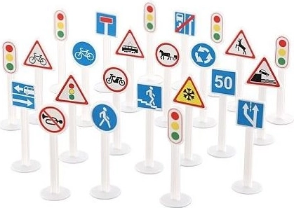 Sæt med trafikskilte til børn