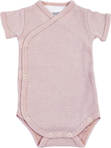 Lodger babybody i hydrofil med korte ærmer ciumbelle tan, str. 74