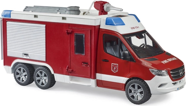 Mercedes-Benz Sprinter-brandbil med lys og lyd fra Bruder