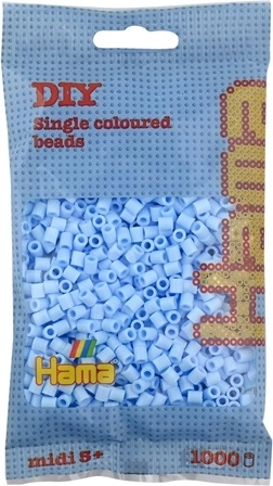 Hama midi strygeperler pastelblå 1000 stk.
