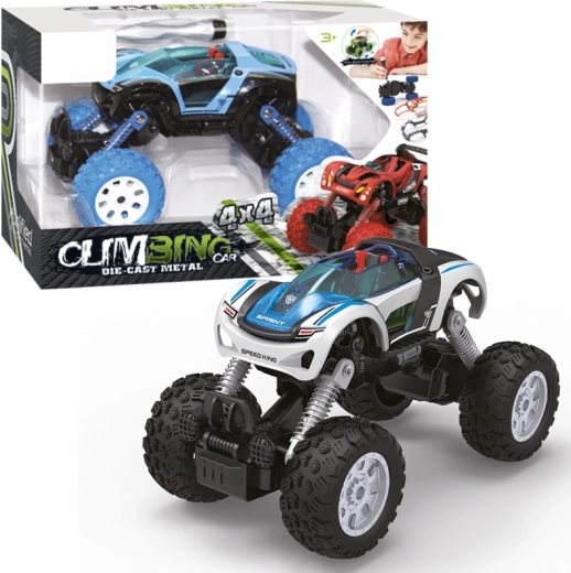 Skruebil 1:32 med 4WD og pull-back-funktion