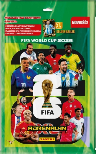 Panini FIFA World Cup 2026 mega-startsæt med samlekort
