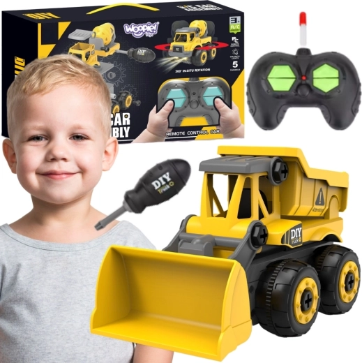 Woopie DIY-fjernstyret bygge-bulldozer