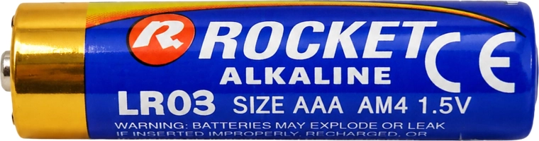 Alkaline batterier Rocket AAA 1,5 V – pakke med 180 stk. (45×4)