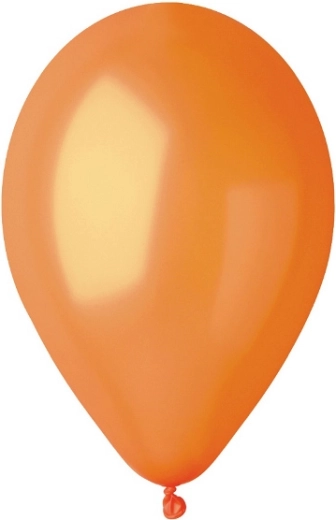 Metalliske balloner 20 cm – orange