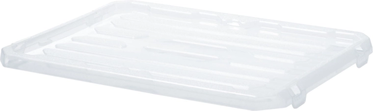 Plastlåg til opbevaringsboks Cargobox 400 × 300 × 30 mm, transparent