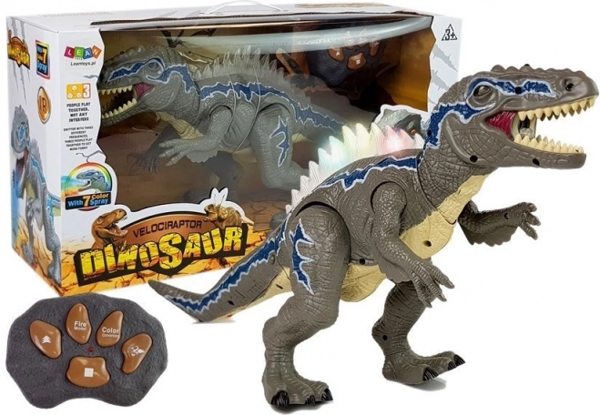 Fjernstyret dinosaur Tyrannosaurus med lyseffekter