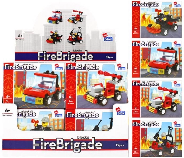 Byggesæt brandmænd – 4 varianter