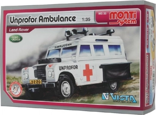 Byggesæt Monti System UNPROFOR Ambulance Land Rover 1:35