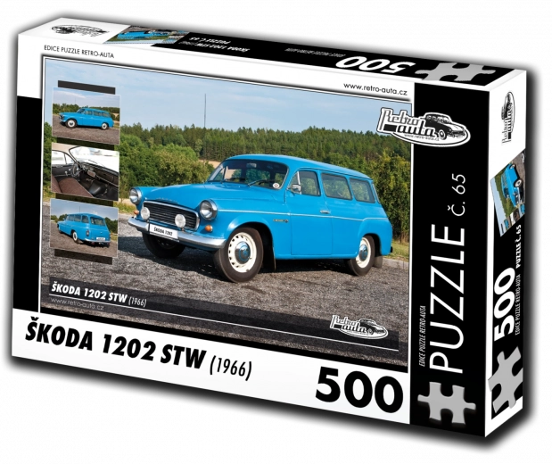Puslespil Retro-biler Škoda 1202 STW 500 brikker