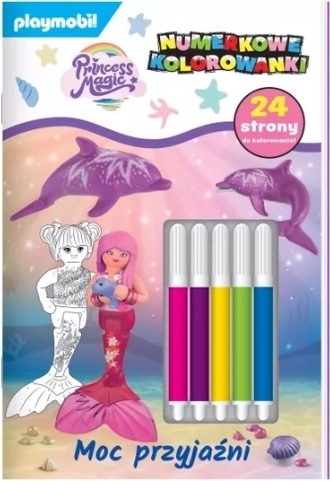 Playmobil Princess Magic malebog efter tal med tuscher