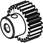 Motorpinion med 22 tænder M0,6 til Akron, Myron og Ice Tiger