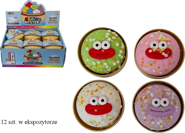 Anti-stress klemme-squishy i dåse – dumpling