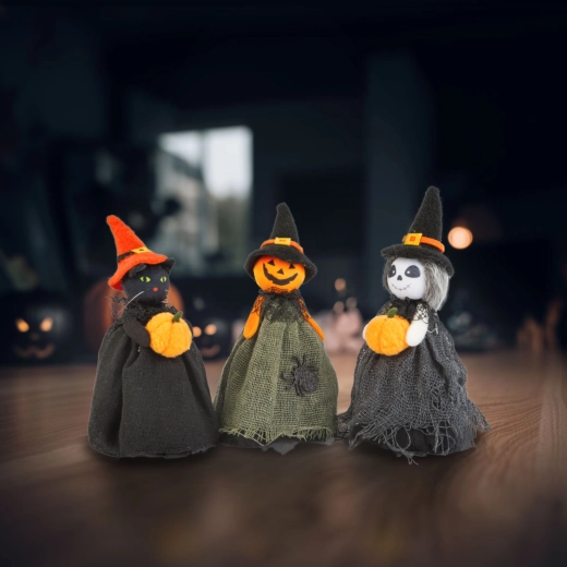 Halloweenpynt, heks, 21 cm - 1 stk.