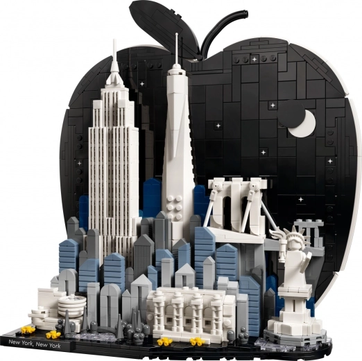 Ikonisk New York-skyline som dekoration