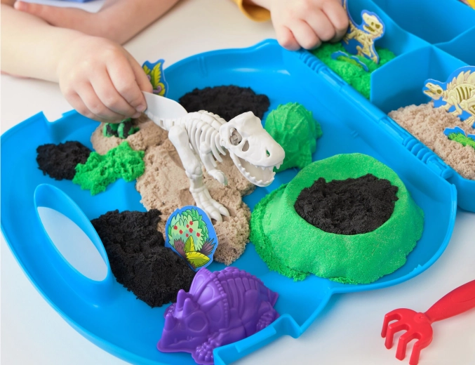 Udgravning med T-rex-skelet