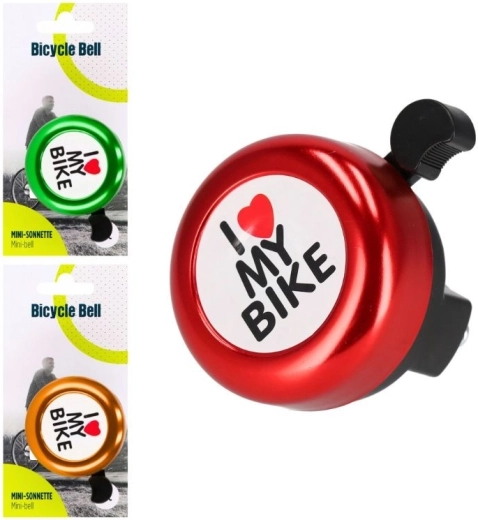 Metalklokke til cykel i 3 farver - 1 stk.