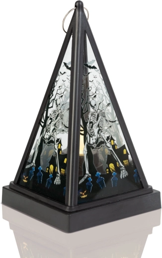 Halloween-LED-lanterne med skelet