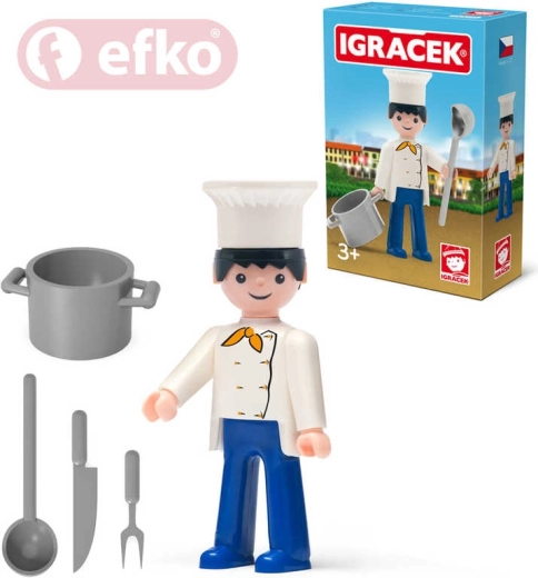 EFKO Igráček kok med tilbehør i æske