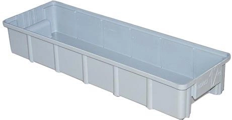 Plastskuffe til reol 20 × 60 × 9,5 cm, bæreevne 12 kg