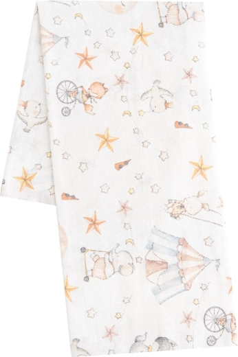 Flannelble til børn med print New Baby Circus