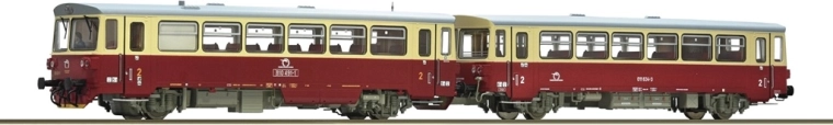 Roco dieselmotorvogn 810 491-1 med bivogn ZSSK H0