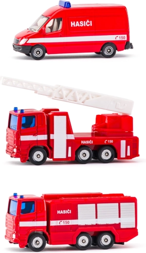 SIKU tjekkisk version brandsæt med 3 biler