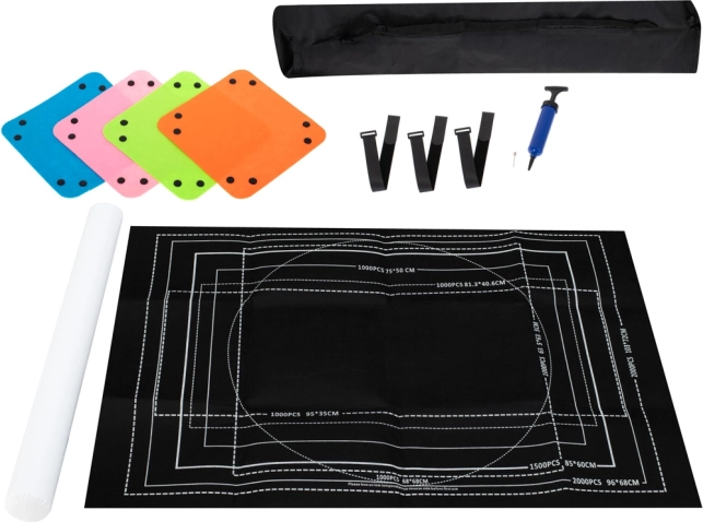 Filtunderlag til puslespil 500–2000 brikker med oppustelig rør