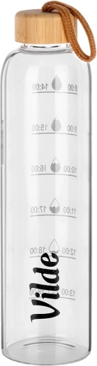 Borosilikatglas og bambuslåg