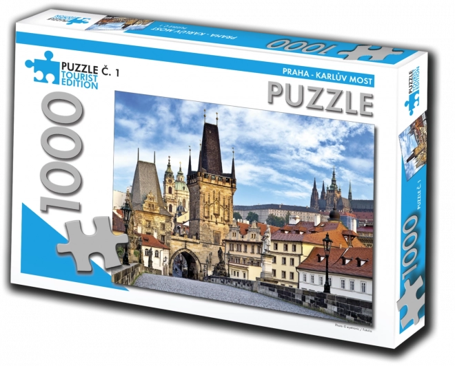 Turistiske puslespil Prag - Karlsbroen 1000 brikker