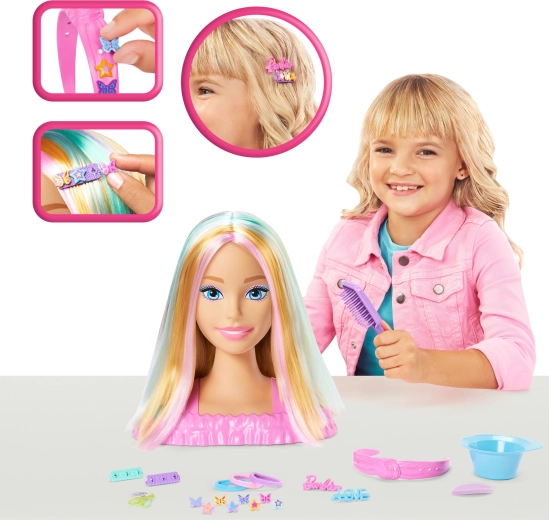 Kreative frisurer med Barbie