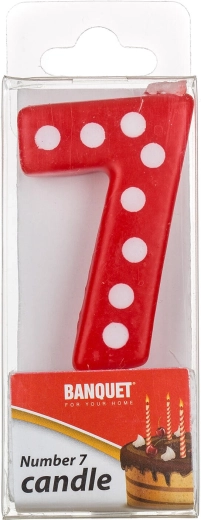 Fødselsdagslys til kage tallet 7 MY PARTY 5 × 3 cm