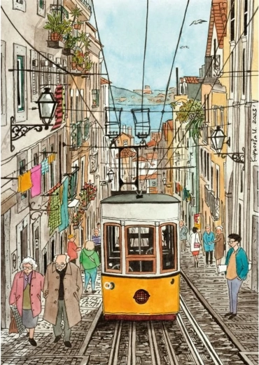 Puslespil Lissabon 1000 brikker MAGNOLIA