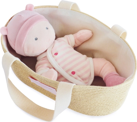 Doudou Jolijou dukken Pola i barnevognstaske 28 cm