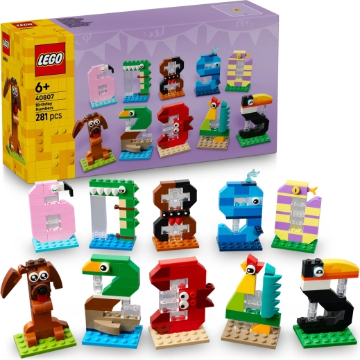 LEGO-fødselsdagstal med dyr