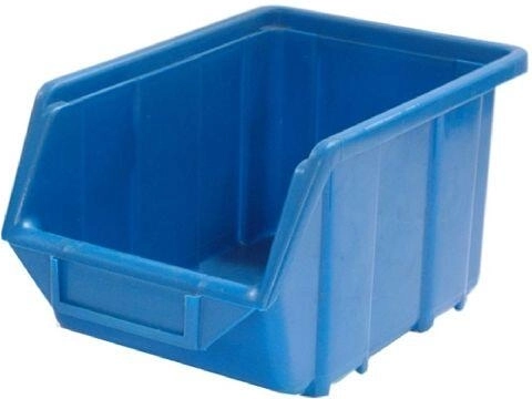 Skrå opbevaringskasse 9 kg, 240 × 155 × 125 mm, plast