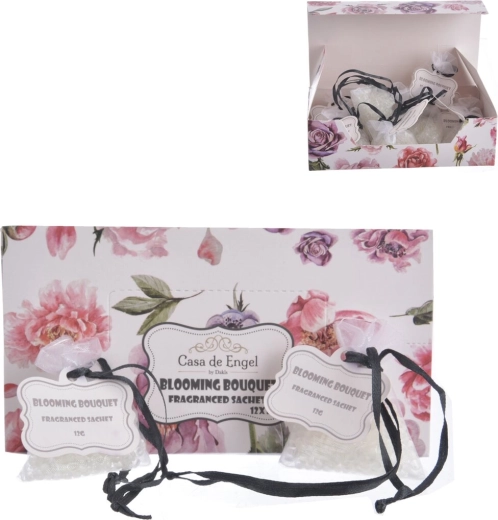 Duftpose i organza med blomstermotiv 12 g