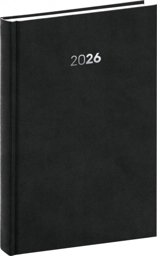 Daglig dagbog NOTIQUE Balakon 2026, sort, 15 x 21 cm