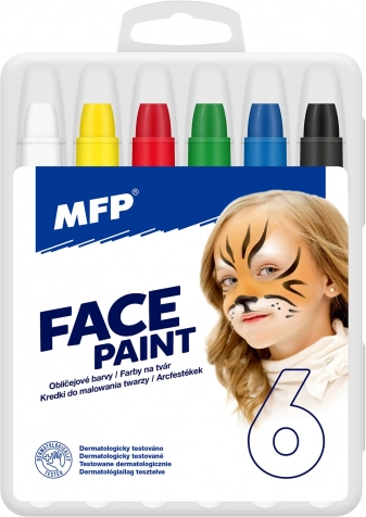 Ansigtsmaling - Make-up sæt 6 stk
